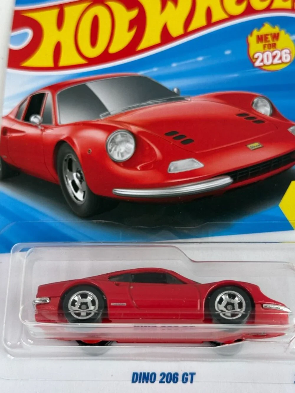 Hot Wheels Dino 206 GT Ferrari New for 2026 Red 5/5